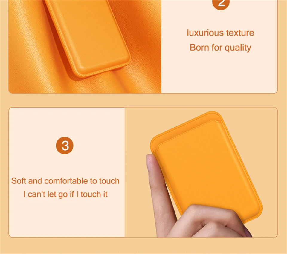 For Magsafe Magnetic Wallet Phone Case For iPhone 14 13 12 Pro Max Leather Card Holder Bag For iPhone 13 mini Cover Accessories