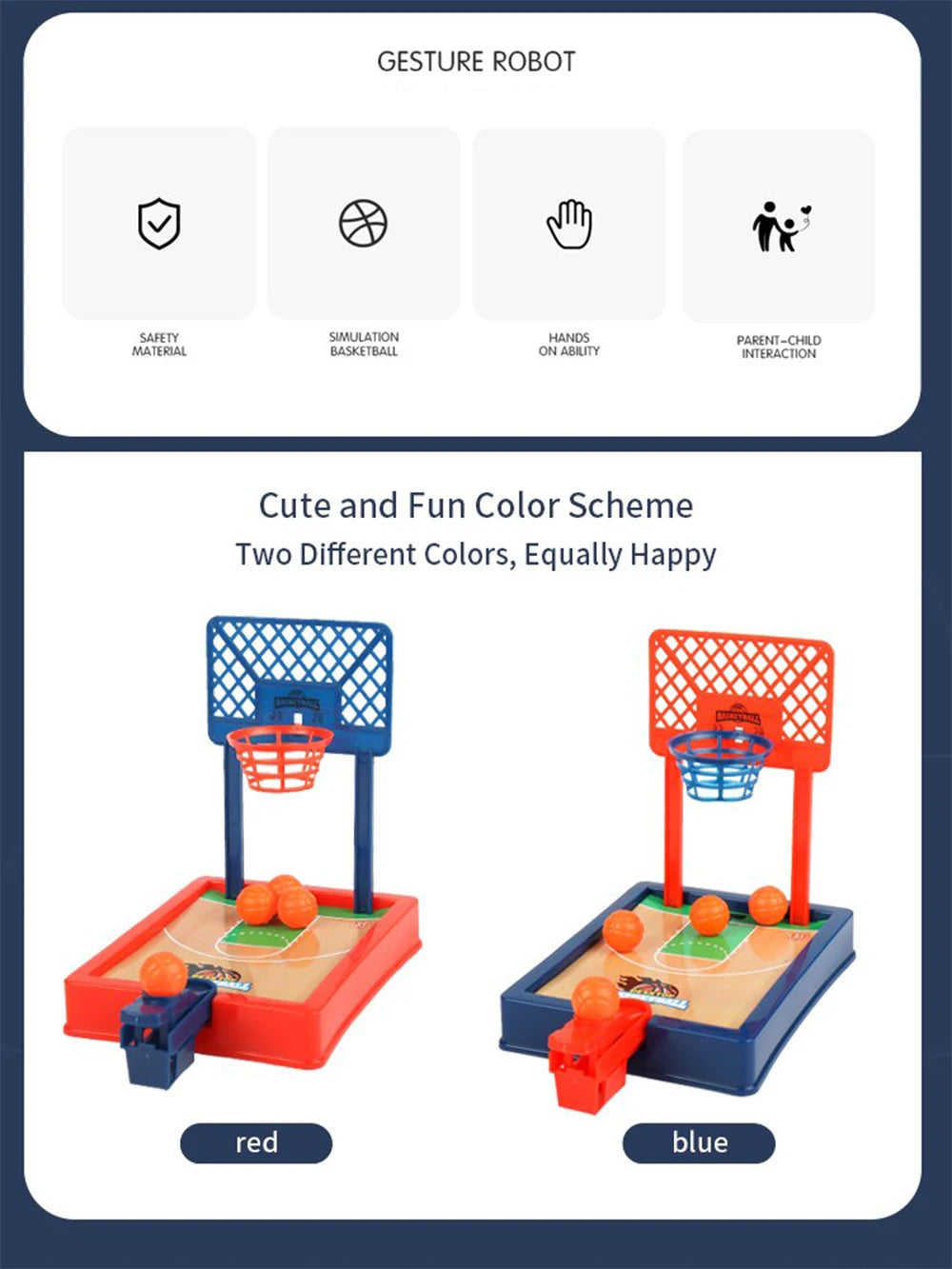 Basketball Game.Mini Desktop Tabletop Portable Travel Or Office Game Set for Indoor Or Outdoor. Fun Sports Novelty Toy Or Gift