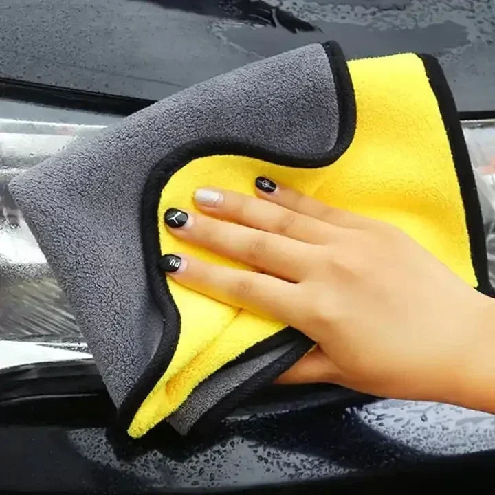 Microfiber Car Cleaning Towels Car Wash Drying Cloth Hemming Microfiber Towel Care Wash Cloth Car Detailing Accessories