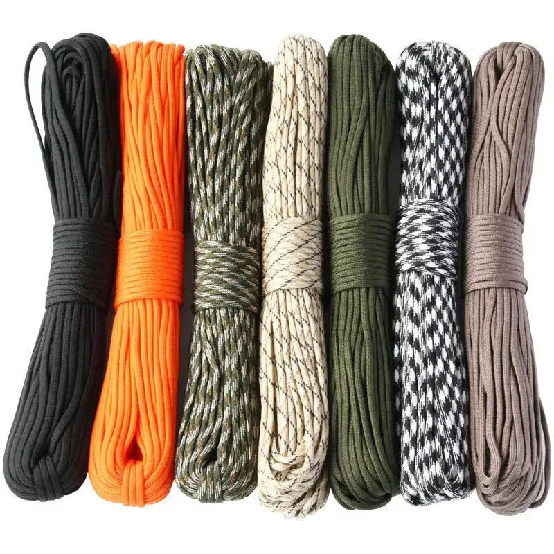 7 Cores 550 Paracord Cord 5 15 30 M Dia.4mm For Outdoor Camping Survival Lanyard Parachute Rope Hiking Tent Accessory