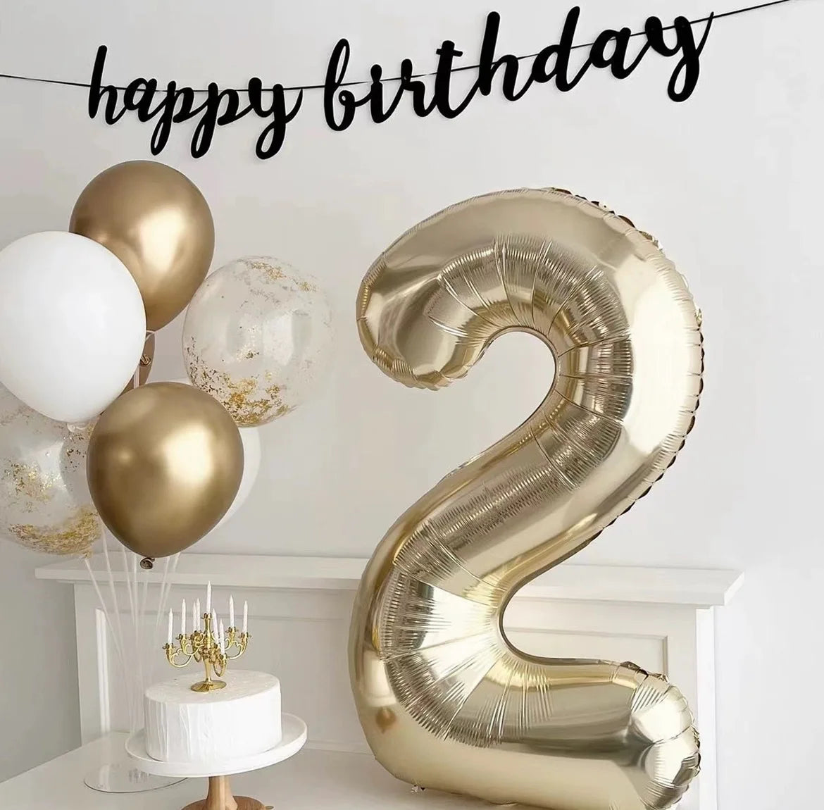 40 Inch Big Foil Birthday Balloons Helium Number Balloon 0-9 Happy Birthday Wedding Party Decorations Shower Large Figures Globo