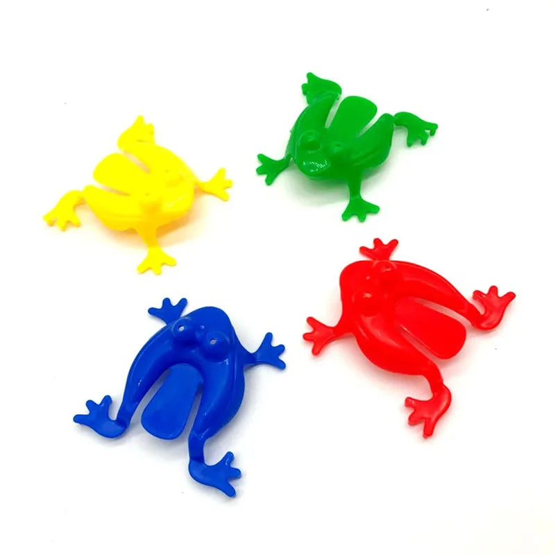 10-20Pcs Jumping Frog Bounce Fidget Toys For Kids Novelty Assorted Stress Reliever Toys For Children Birthday Gift Party Favor