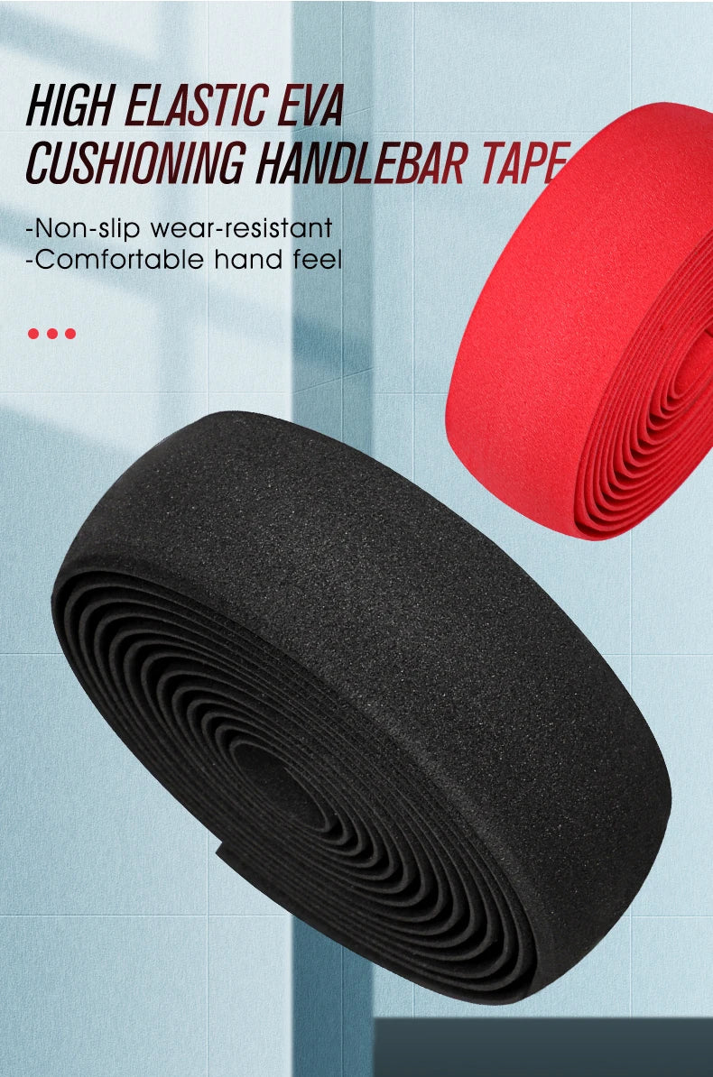 WEST BIKING EVA Bicycle Handlebar Tape Anti-Slip Damping Shock Absorb Wrap Bar Tape Soft Breathable High Tenacity Road Bike Tape