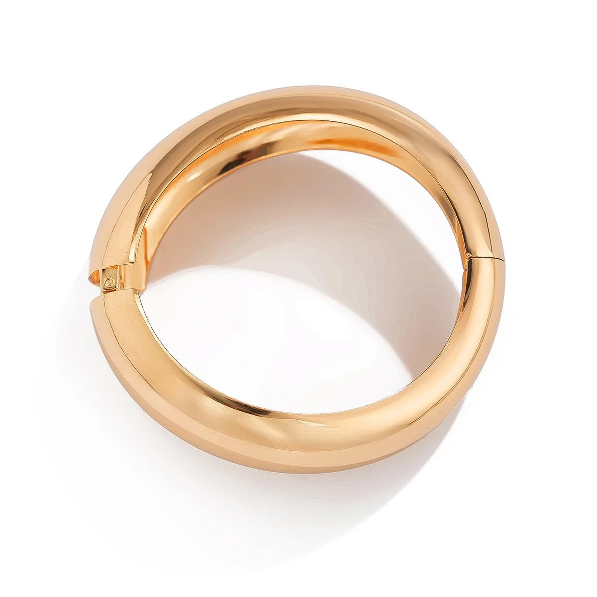 DIEZI Vintage Wide Cuff Bangles Hip Hop Punk Gold Silver Color Geometric Metal Spring Bangles For Women Bracelets Men Jewelry