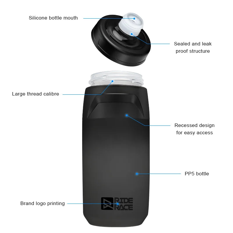 620ML Bicycle Water Bottle PP5 Ultralight Leak-Proof Taste-Free Bike Kettle Camping Hiking Outdoor Sports Cycling Equipment