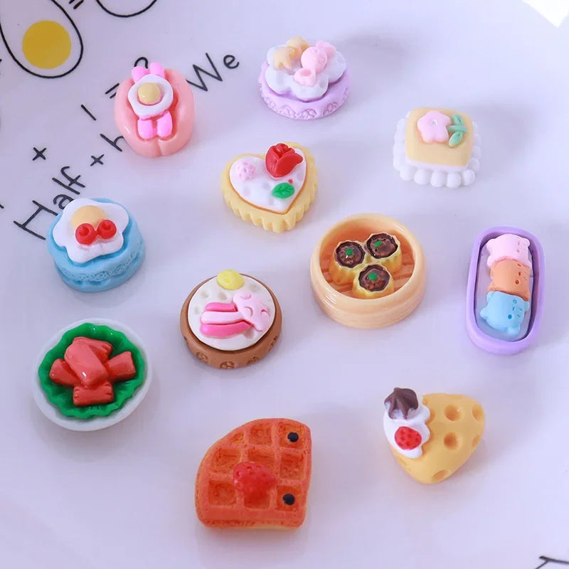 10-20PCS kids Miniature Dollhouse Food Supermarket Mini Snack Simulation Doll Kitchen Accessories Toys