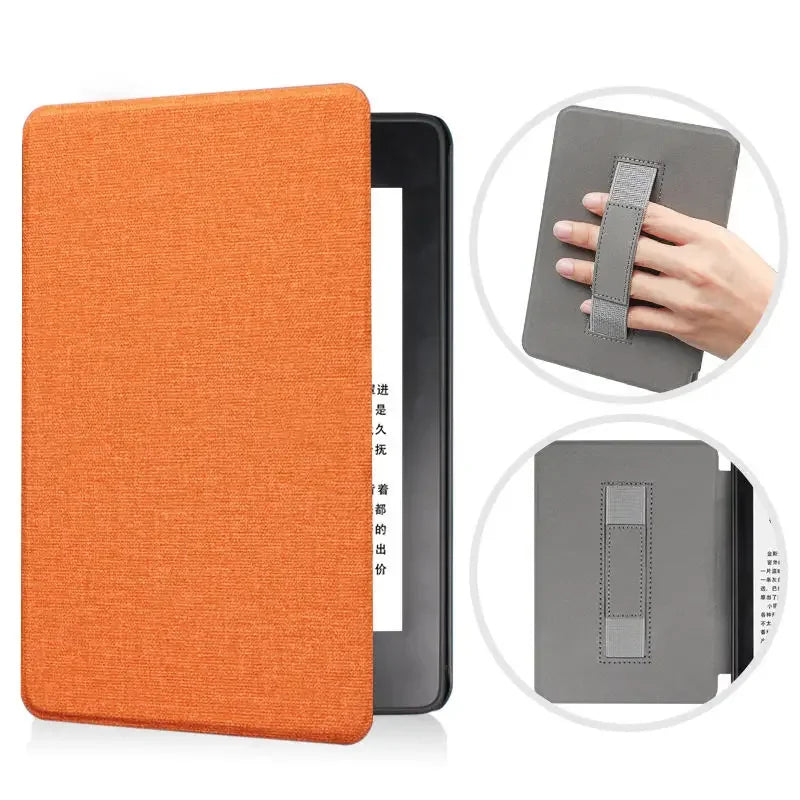 For Kindle 11th Generation 2024 Case 6'' with Hand Strap Kindle 6 inch Case Ebook C2V2L3 Auto Wake Sleep Cover PU Leather Funda