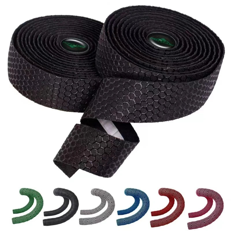 1Pair Road Bike Handlebar Tape Anti Slip Silica Gel Handlebar Tape Shock Absorption Cycling Bar Tape Bicycle Accessories