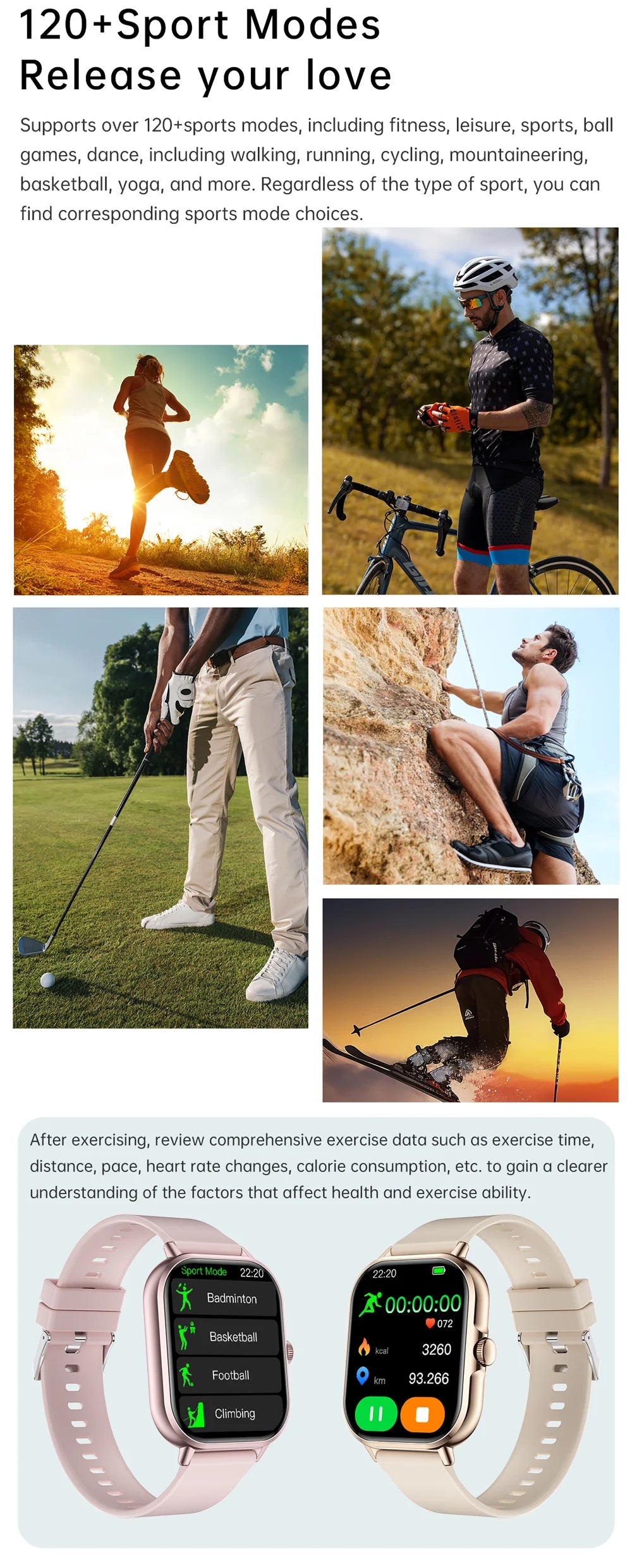 2024 2.01'' Smart Watch Bluetooth Call Play Music Smartwatch Fitness Sport Waterproof Watches for Men Women iPhone Android