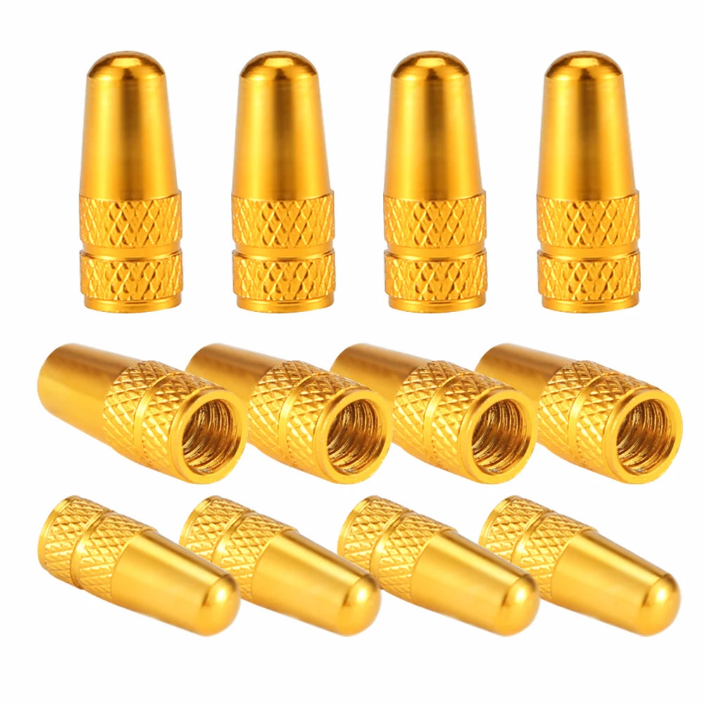 4Pcs/Set Aluminum Alloy Road MTB Track Racing Bike Tube Tyre Bicycle Tire Wheel French Valve cap Presta AIR Valve Caps