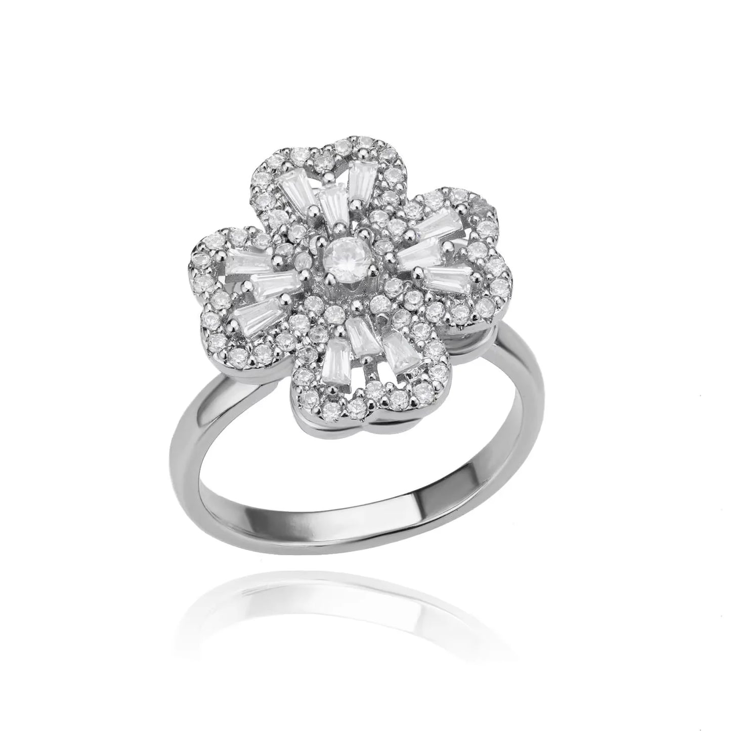 Anti Stress Anxiety Fidget Rings for Women Stainless Steel Sunflower Sun Star Spinner Ring Christmas Jewelry Gifts