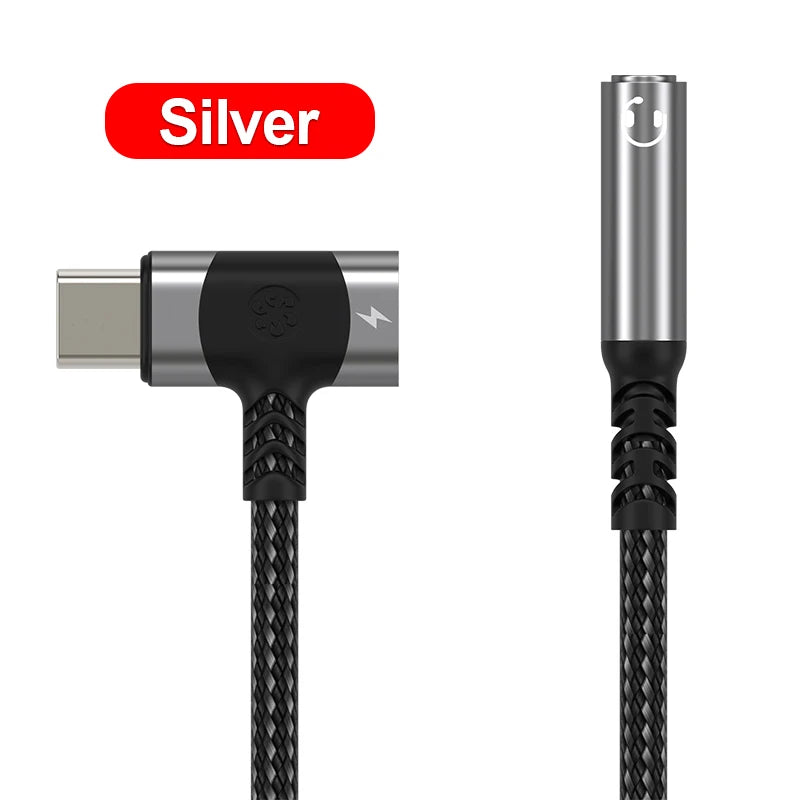 2 in 1 USB C Splitter PD Fast Charger Cable Type C to 3 5 Jack Audio Adapter For Samsung S24 S23 S22 S21 Ultra A54 A53 iPhone 15