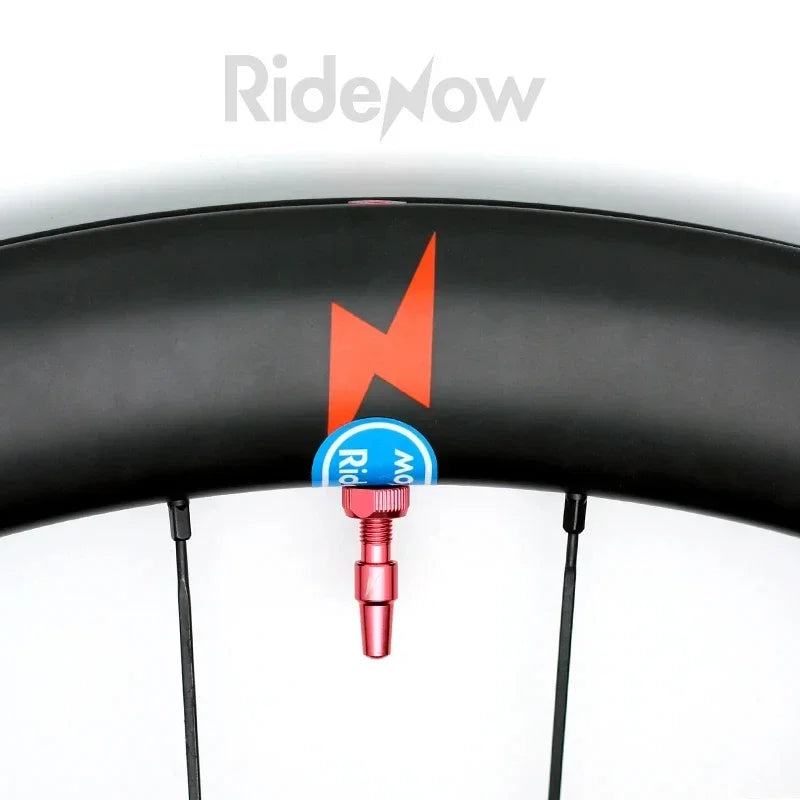 Ridenow Tubeless Valve 45/65/85mm Anodized Aluminum Alloy Bicycle Presta Valve Removable Core Air Valve for Road MTB Gravel Bike