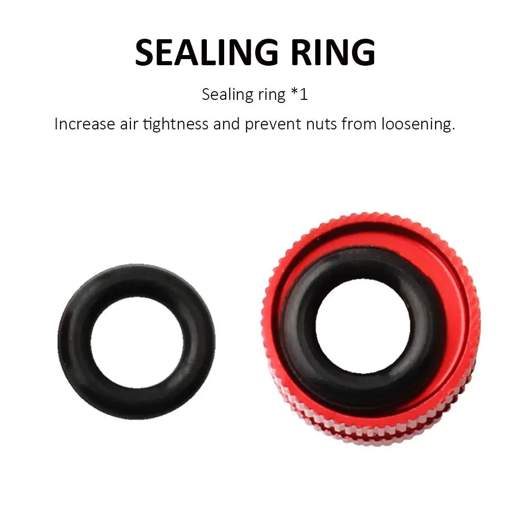 1~8pcs Tire Valve Nut Bike Vacuum Tire Presta Valve Screw Bicycle Valve Cover Tools Cycling Tire Repair MTB Bike Accessories