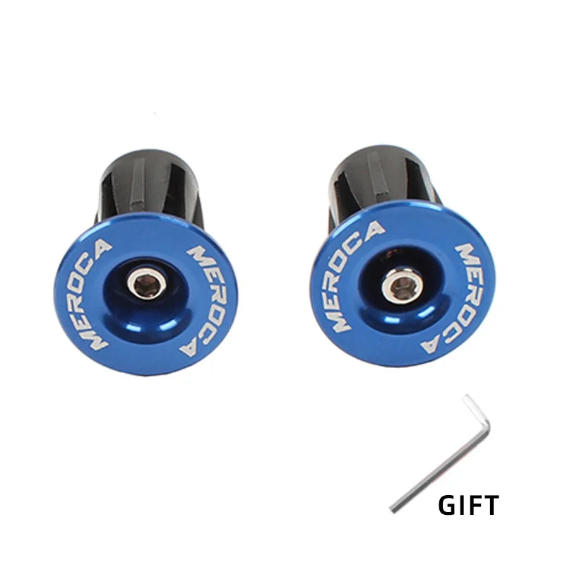 1 Pair Mountain Road Bike Handlebar End Plugs Aluminum Alloy Handle Bar End Cap BMX MTB Bike Grip Cover Bicycle Accessories
