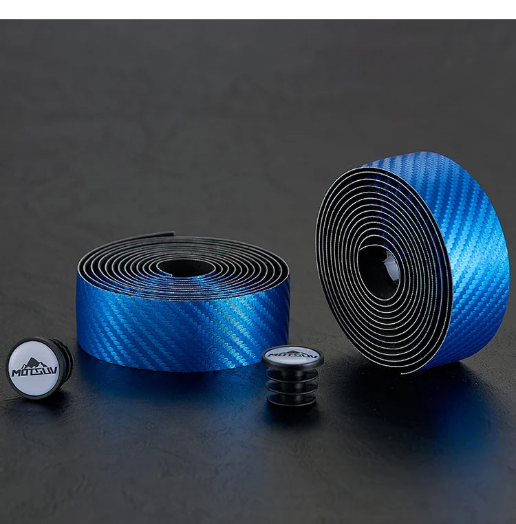 MOTSUV Road Bike Handlebar Tape EVA PU Bicycle Ultralight Wear Anti-slip Shock Absorption Cycling Bar Strap End Plug Accessories