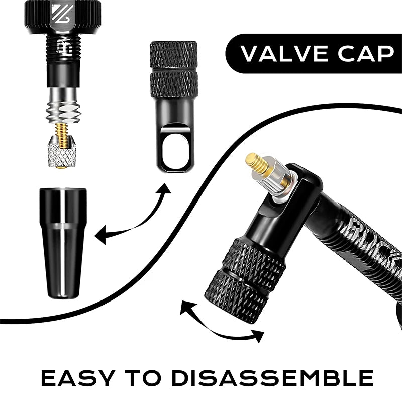 BUCKLOS 40mm/44mm Tubeless Presta Valve F/V CNC Anodized Aluminum Alloy Bicycle Valve Road Bike Tubeless Tire Valve Cycling Part