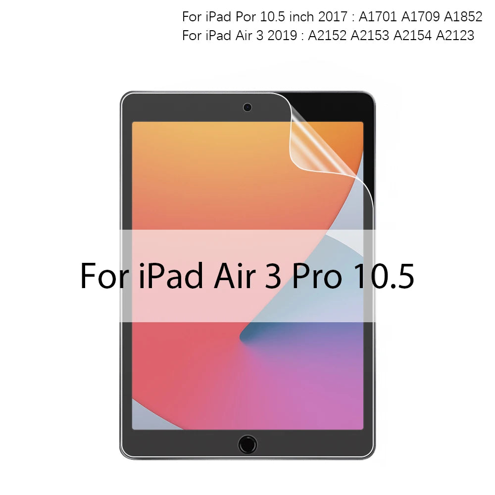 For iPad 10 9 9th 10th Generation 10.9 Pro 13 11 M4 M2 12.9 6th Paper Film Like Screen Protector Air 5 4 3 Mini 6 10.2 Paperfeel