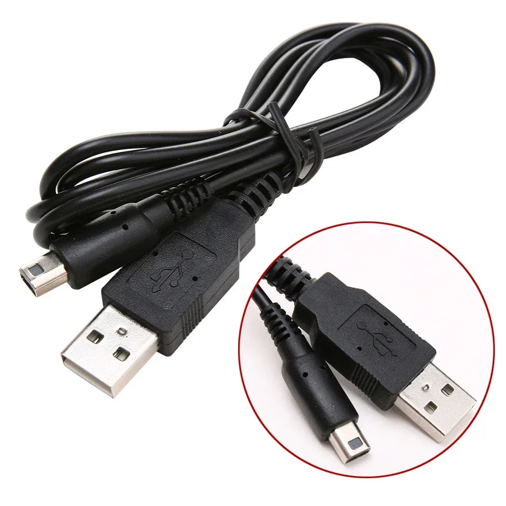 USB Data Charger Charging Power Cable Cord for DS Lite DSL NDSL For NDSi 3DS New 3DS XL LL NDS GBA SP