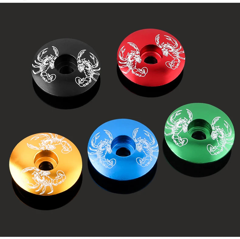 MUQZI Mountain Bike Headset Cover Aluminum Alloy Ultra-ligh Bowl Cover Road Bike Fixed Gear Folding Parts Headset top Cap