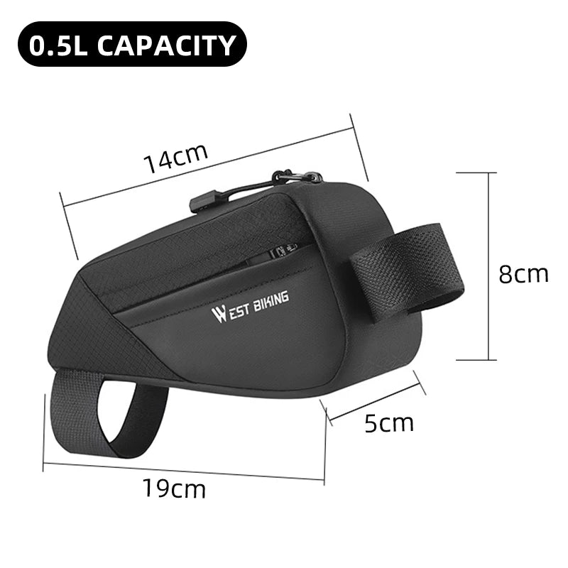 Bike Bag Ultralight Top Front Tube Frame Triangle Bag Mini Size Portable Water Repellent MTB Road Bicycle Bag Pannier
