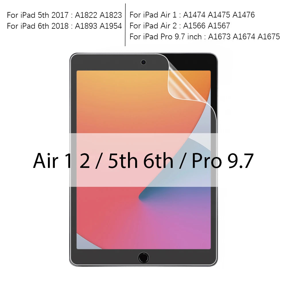 For iPad 10 9 9th 10th Generation 10.9 Pro 13 11 M4 M2 12.9 6th Paper Film Like Screen Protector Air 5 4 3 Mini 6 10.2 Paperfeel