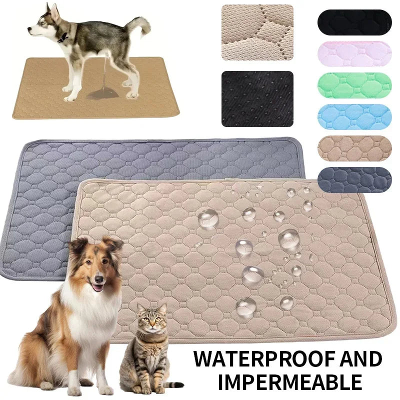 Dog Urine Pads Washable Reusable Anti Slip Pet Pee Pad Puppy Training Pad Pet Bed for Car Seat Cover Pet Supplies