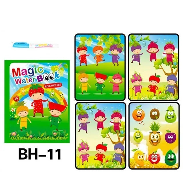 Montessori Toys Reusable Coloring Book Magic Water Drawing Book Painting Drawing Toys Sensory Early Education Toys for Children