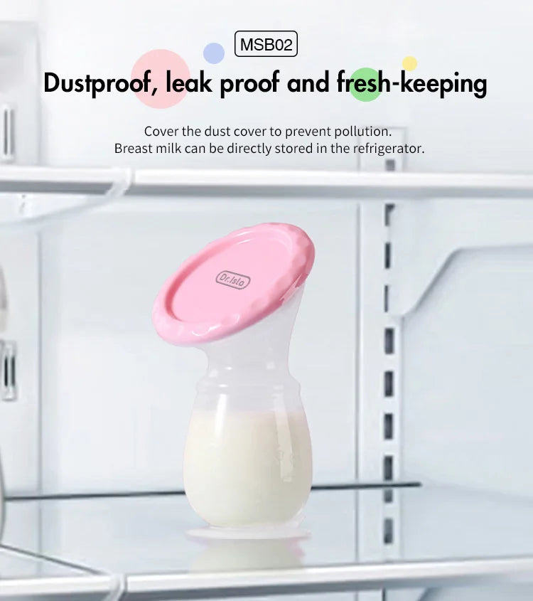 Dr.isla Baby Feeding Manual Breast Pump Partner Breast Collector Automatic Correction Breast Milk Silicone Pumps BPA Free