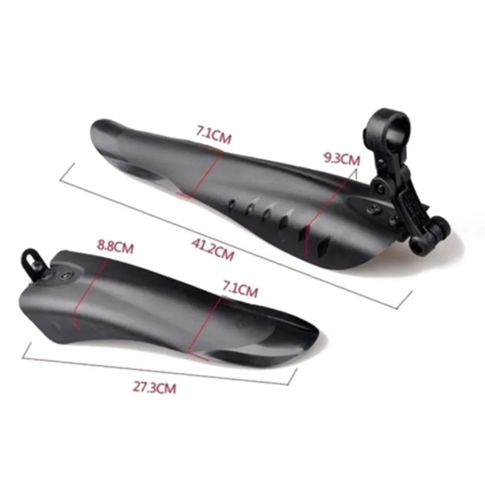 2pcs Bicycle Fender PP Soft Plastic Suitable Bicycles Rear Shock BIKE Thicken Splash Protection Accessory