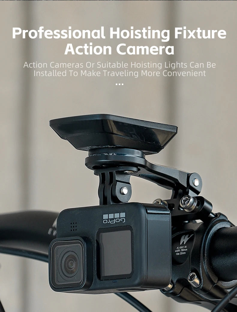 WEST BIKING Bike Bracket Front Light Lamp Holder Aluminum Alloy Extension Holder for Bicycle Computer Wahoo Bryton Garmin Bracke