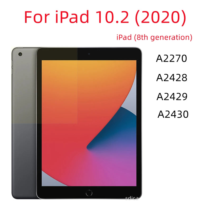 For iPad 10.2 9th 8th 7th Pro 9.7 10.5 10.9 11 Air Mini 6 5 4 3 2 1 7.9 2021 2020 2019 2018 2017 Tempered Glass Screen Protector