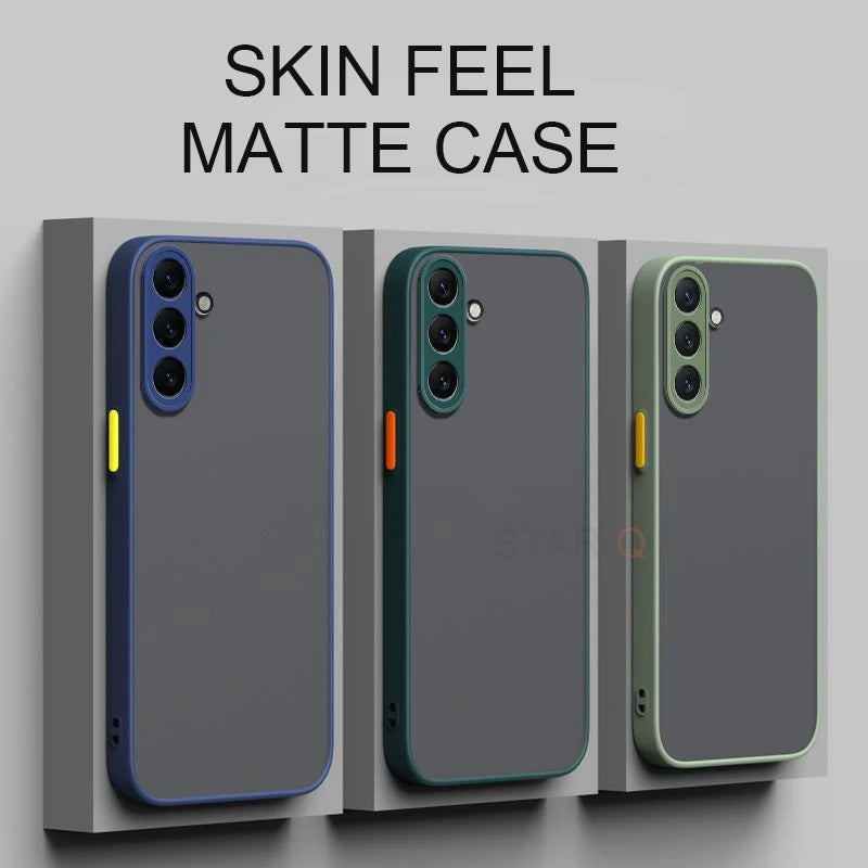 A 55 35 25 15 24 Matte Hard Case For Samsung Galaxy A55 A35 A25 A15 A24 A14 A54 A34 A05s 4g 5g Silicone Frosted Back Cover 34 54