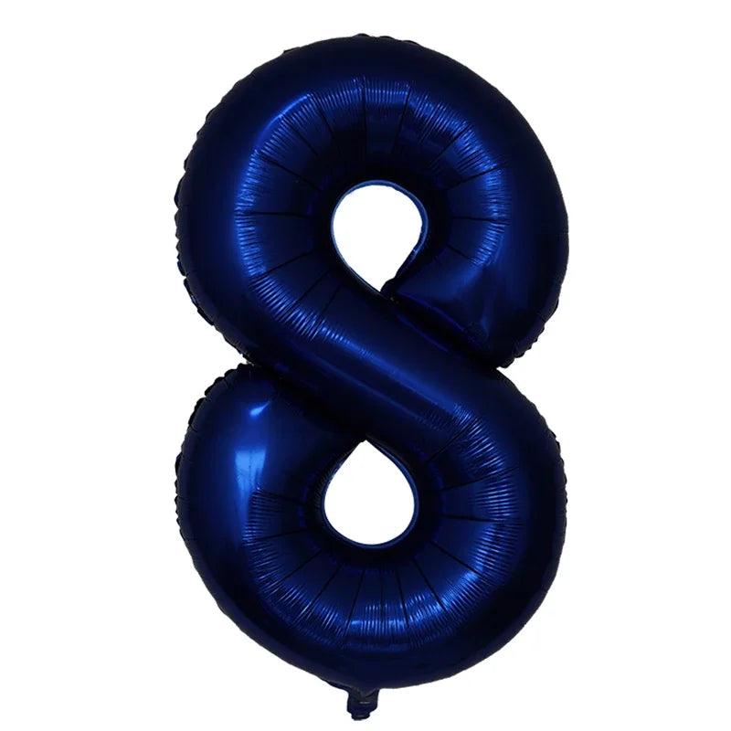 40inch Navy Blue Number Balloon Digital 0 To 9 Helium Balloons Birthday Party Decoration Inflatble Air Ballon Wedding Supplies
