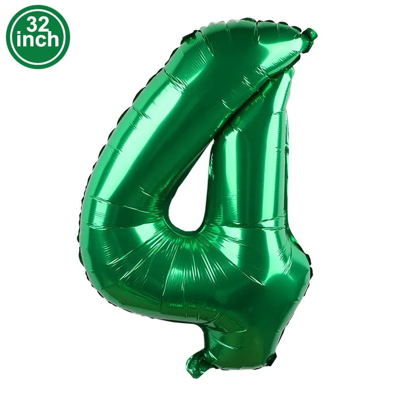 Multi Color Large Numbers 6 Balloon 32Inch 1 2 3 4 5 6 7 8 9 Birthday Ball Red Digit Bachelorette Balloons Figure Golob Balloons