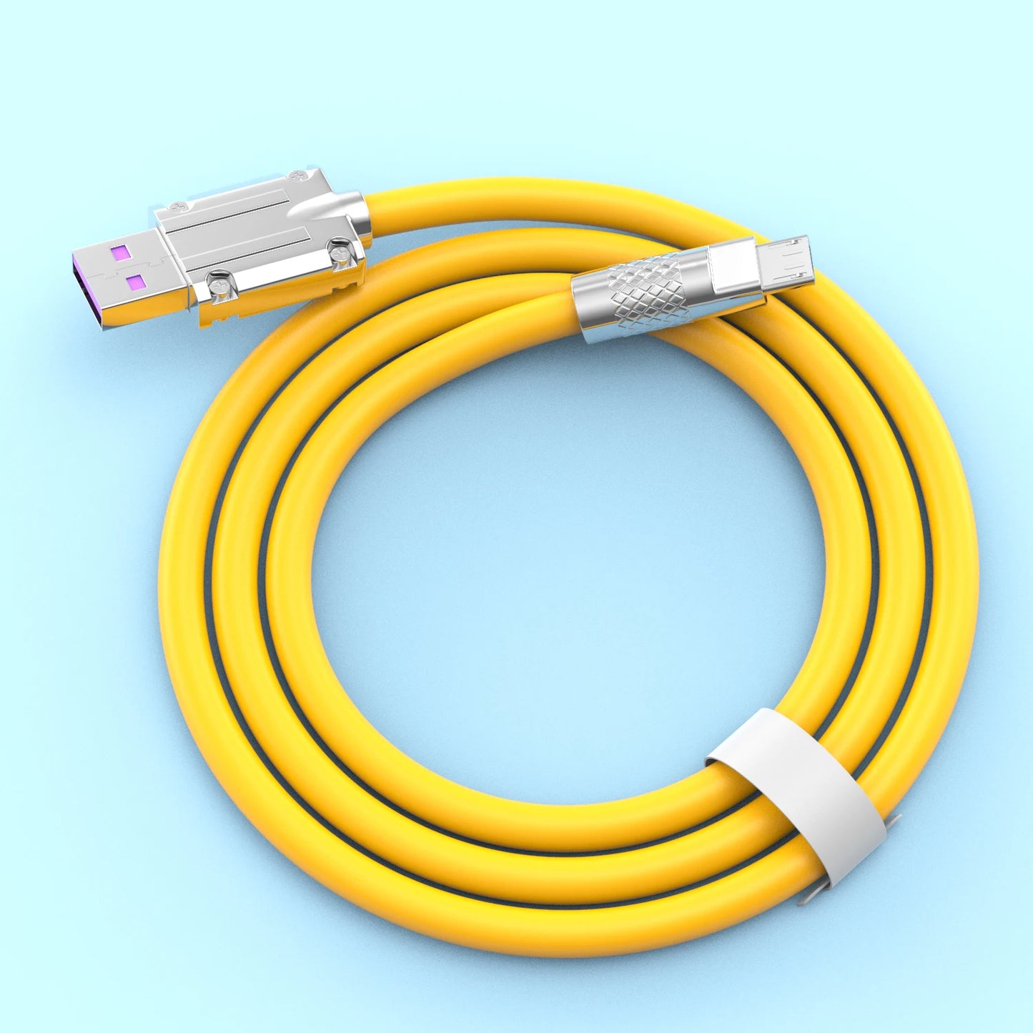 120W 7A Fast Charging Micro USB Cable For Andriod Universal Mobile Phone Alloy Soft Micro Wire Quick Charge USB Data Cables Cord