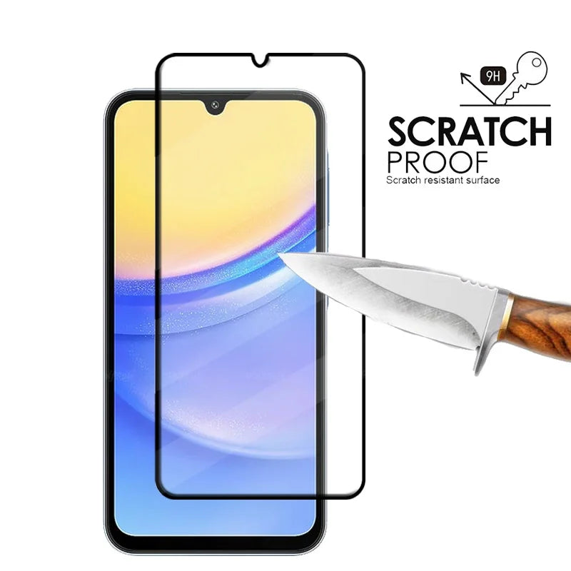 4PCS Full Cover Glass For Samsung A16 Glass Samsung Galaxy A16 Tempered Glass HD 9H Cover For Screen Protector Samsung A16 A 16