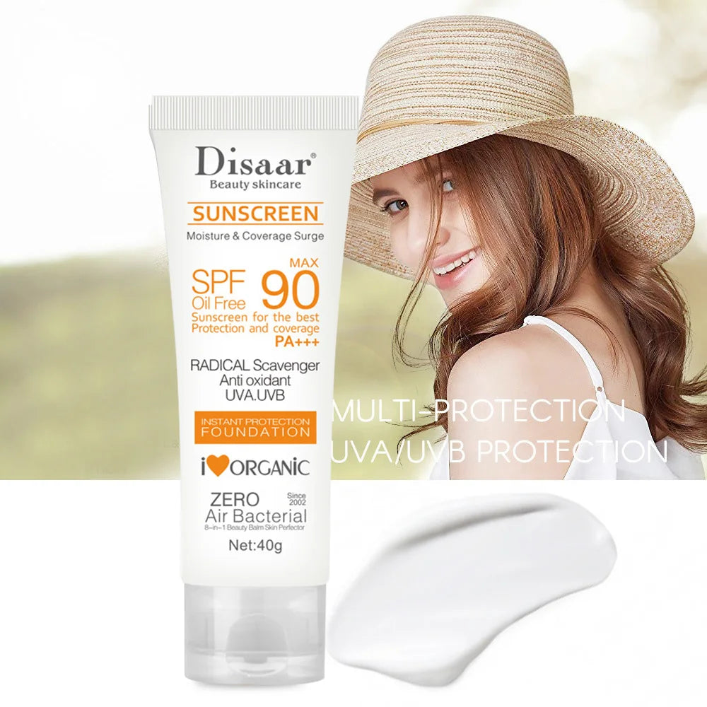 Disaar Facial Sunscreen Cream SPF 90 Body Protector Solar Lotion Original Facial Body Moisturizing UV Protection Sun Sunblock