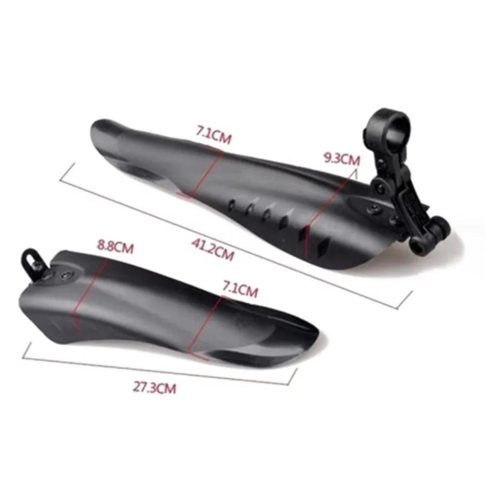 2pcs Bicycle Fender PP Soft Plastic Suitable Bicycles Rear Shock BIKE Thicken Splash Protection Accessory