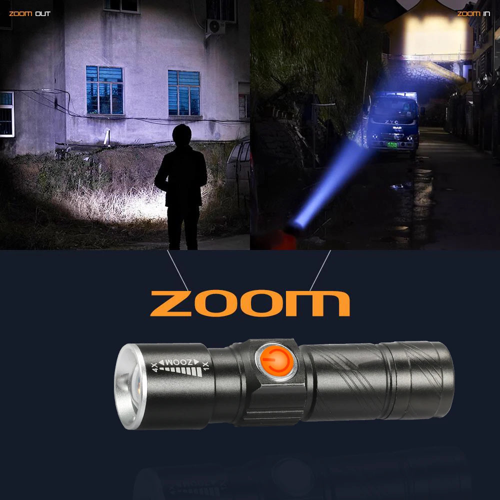 ZK30 3 in1 8000 Lumen Bike Bicycle Light USB rechargeable LED Waterproof Super Bright Zoom Headlight Rear light MTB Bike Light