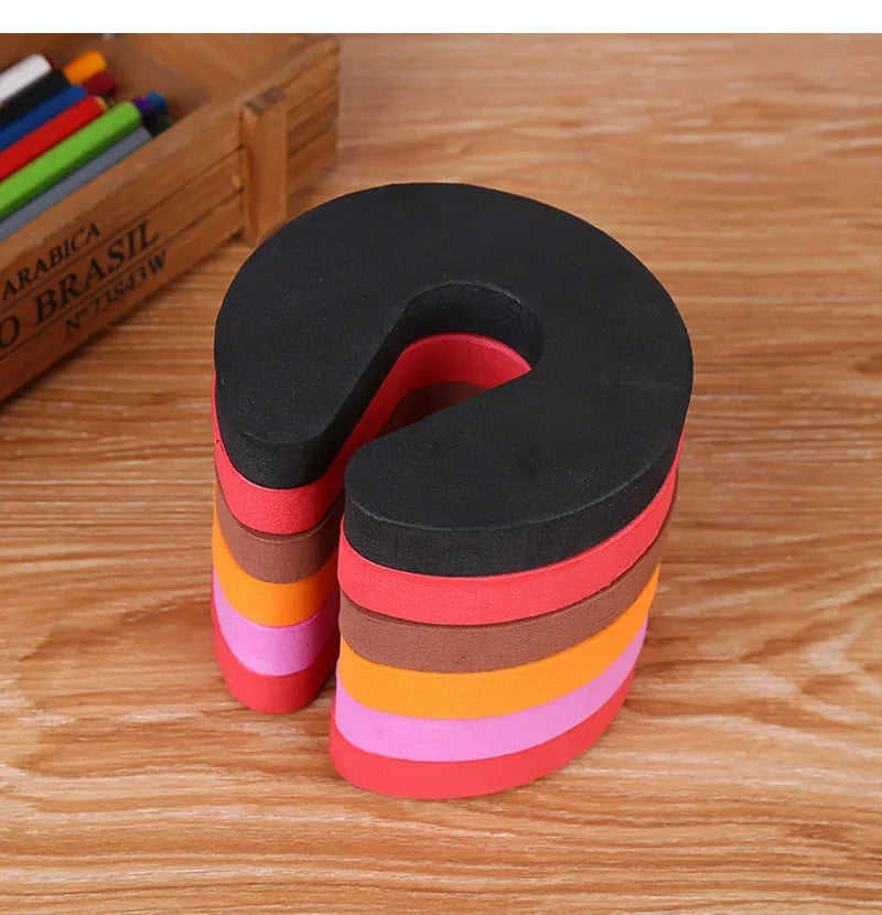 1/5pcs Door Stoppers EVA Kids Protection C Shape Anti Pinch Door Stopper Baby Safety Protect Door Stop Soft Foam Door Clip