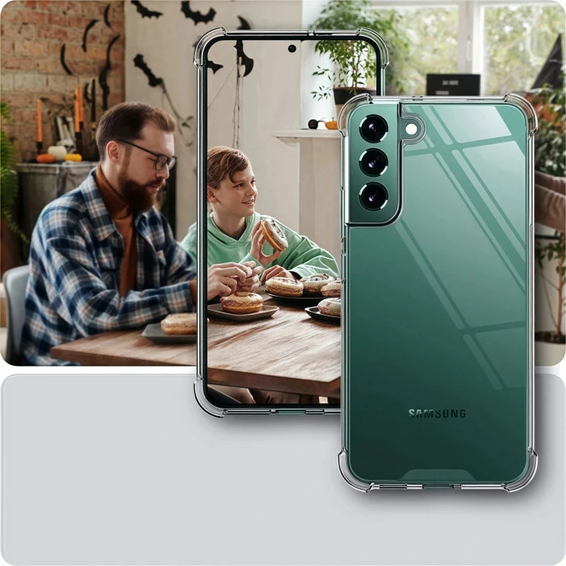 Full Camera Protection Silicone Soft Case For Samsung Galaxy S23 S22 S21 Plus FE Clear Back Case Ultra Thin Back Cover Coque TPU