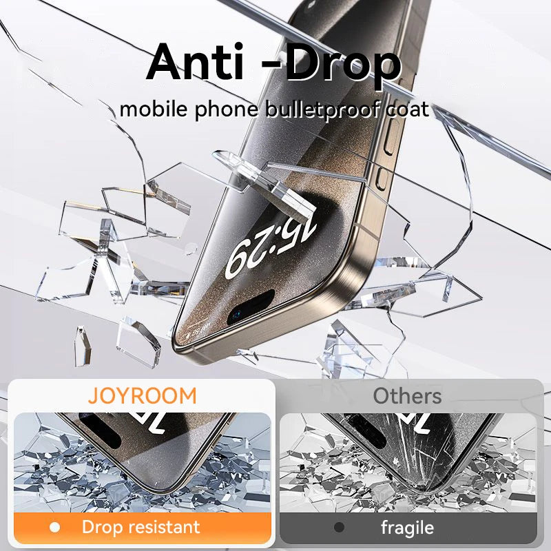 Joyroom 3/2/1PCS HD Glass For iPhone 16 15 Pro Max Screen Protector Full Screen Tempered Glass Protection For iPhone 16 15 Pro