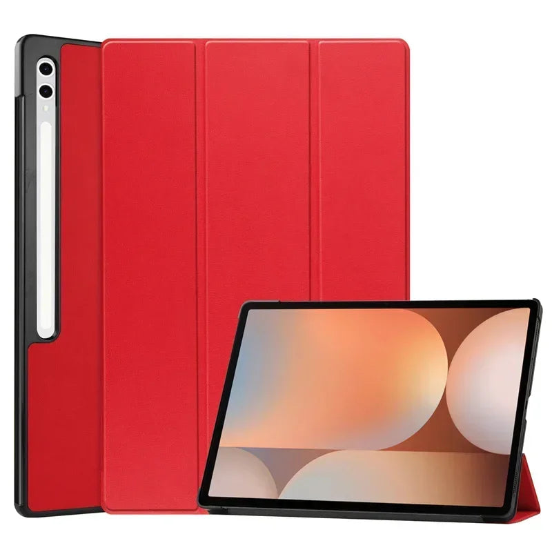 For Samsung Tab S10 Ultra Case 14.6 Inch SM-X920 Flip Case Tri-Folding Stand Magnetic Smart Cover for Galaxy Tab S10 Ultra Cover