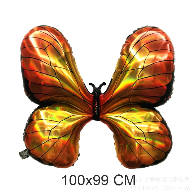 Large Butterfly Aluminum Foil Balloons Butterfly Helium Air Globos Birthday Party Decorations Baby Shower Kids Toy Photo Props