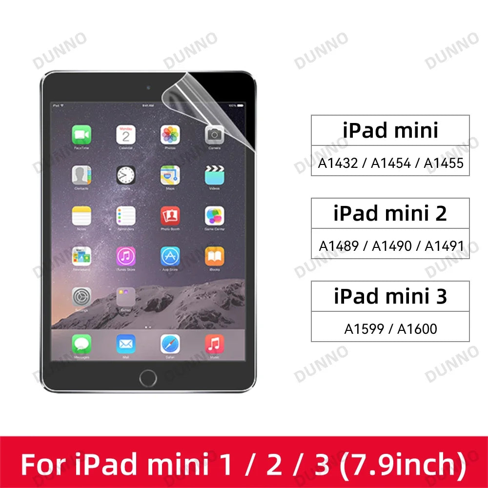 For iPad Air 6 2024 Pro 11/13 M4 Screen Protector Film Paper Feel Matte PET Painting for iPad 7th 8th 9th 10th Generation