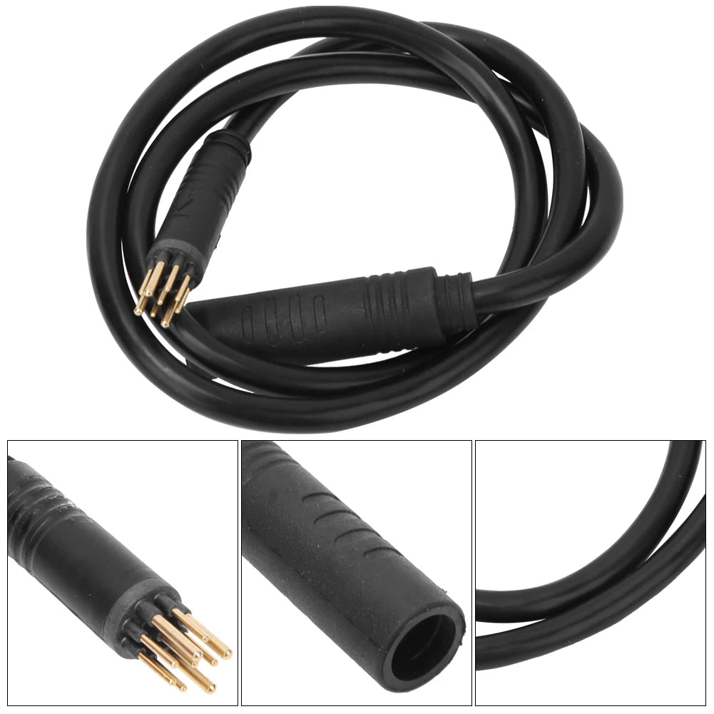 Electric Bike Motor Cable 9 Pin Wheel Motor Extension Cable for Electric Bike Female to Male Wire E Bike Accessory