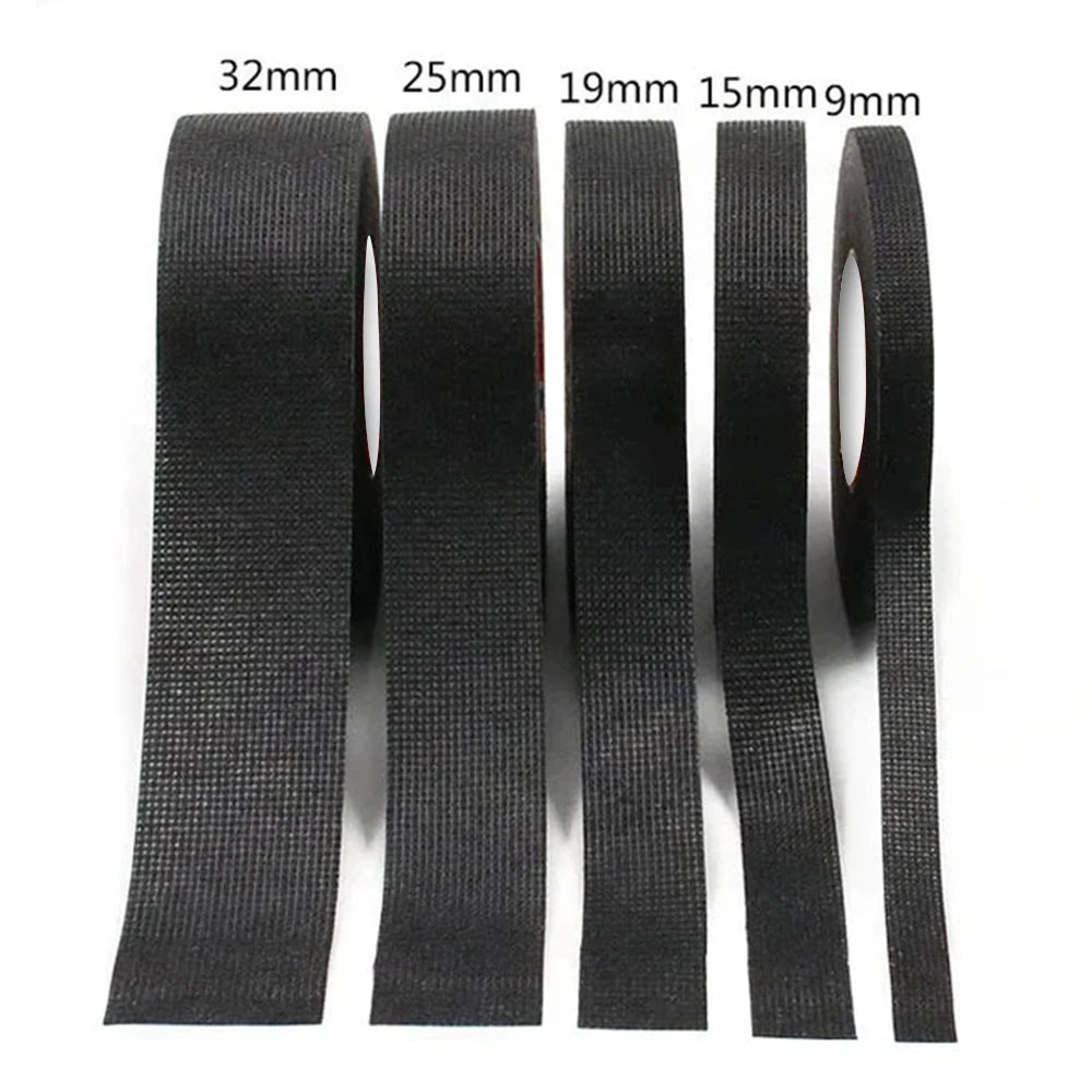 Electrical Tape Heat-resistant Harness Bundle Insulation Auto Wiring FabricCloth Wrap Waterproof Cable Organizer Adhesive Tapes