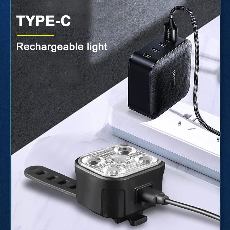 Bicycle Lights High Bright Cycling Lamp Front and Rear USB Rechargeable MTB Bike Headlight Taillight Waterproof Lantern Lighting