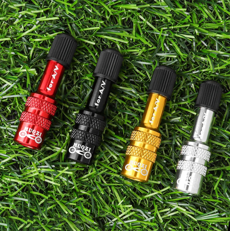 MUQZI Bike Fork Valve Adapter Schrader Air Fork Inflatable Valve Adapter MTB Road Bicycle Fork Accessory